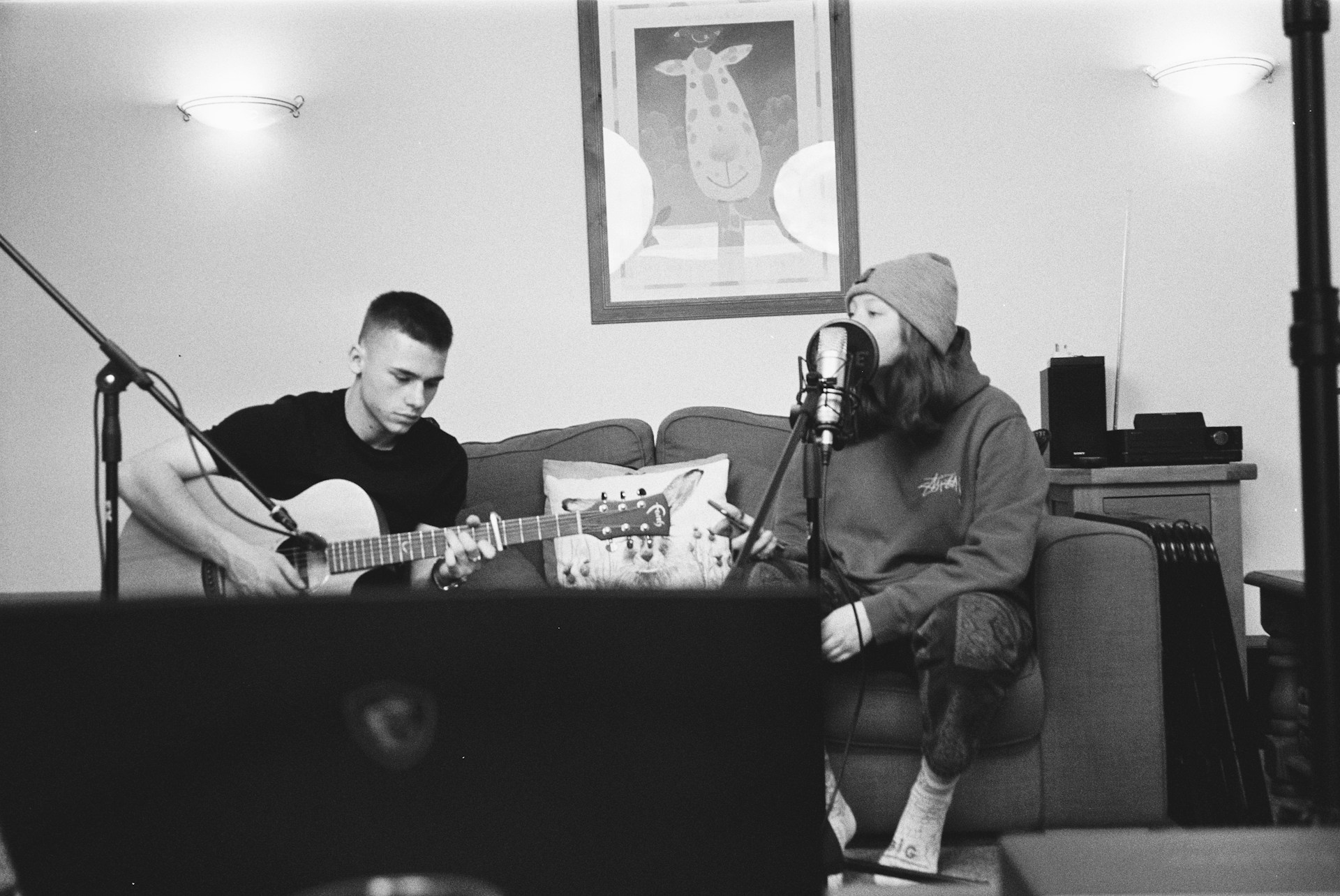 Individual music producer is recording her music