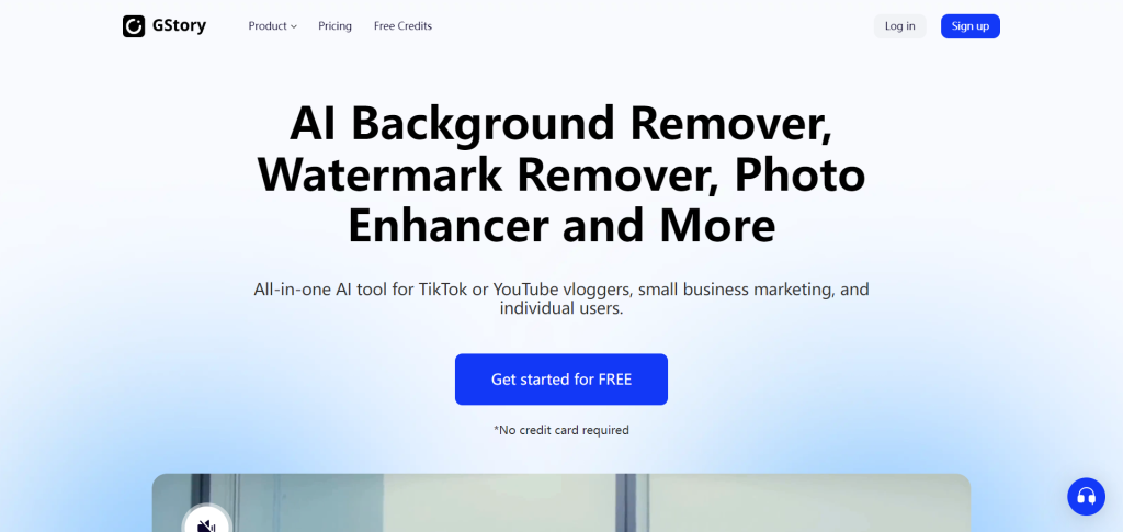 GStory is an all-in-one AI toolkit to edit video