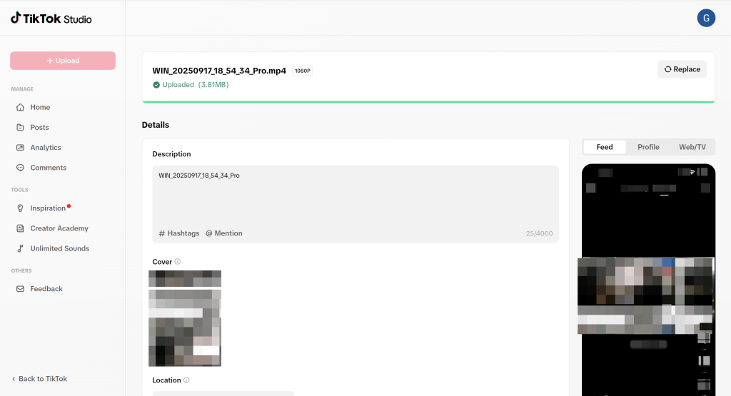 Adding Captions Manually in the TikTok App