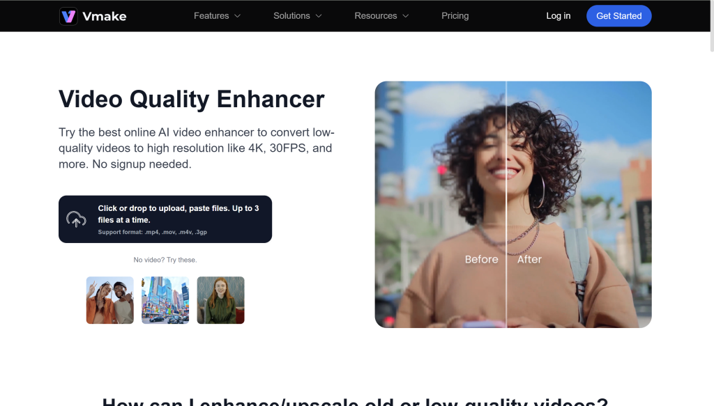 VMake AI Video Enhancer