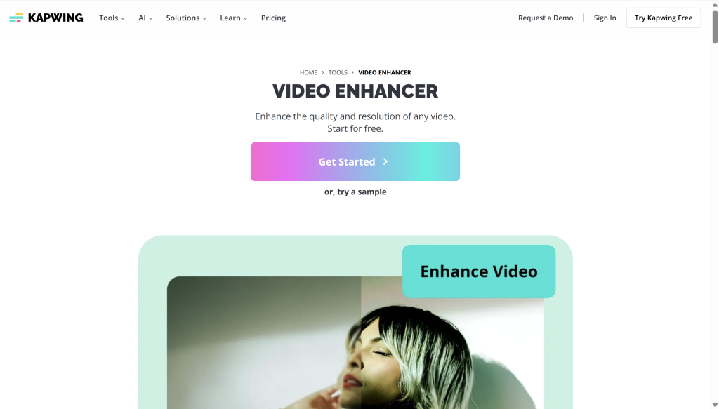 Kapwing Video Enhancer