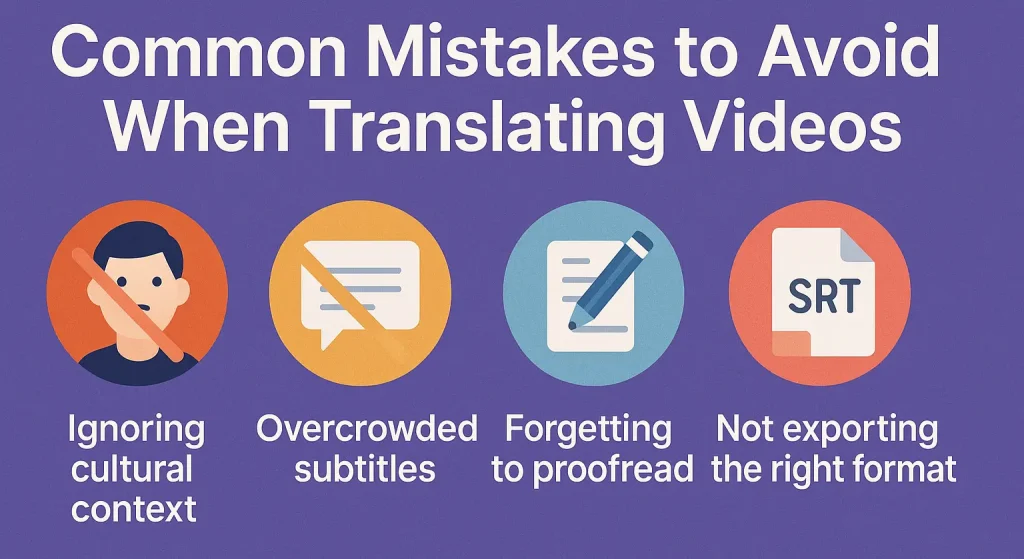 Common Mistakes to Avoid When Translating Videos