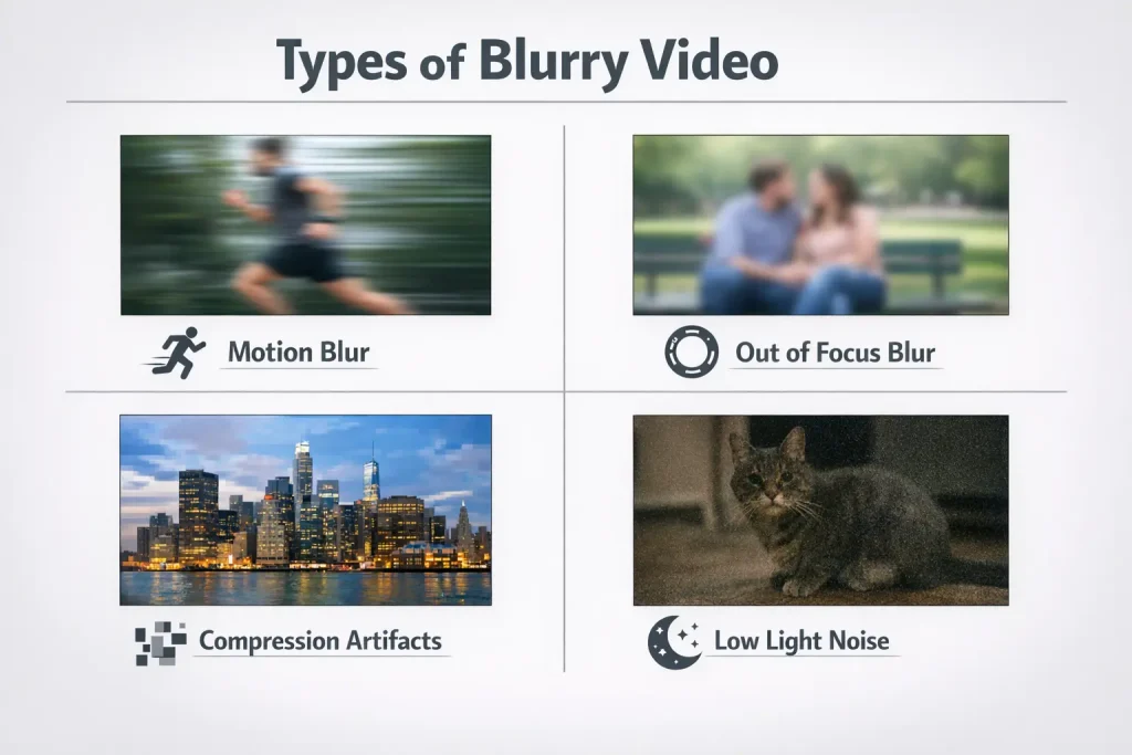 types of blurry video
