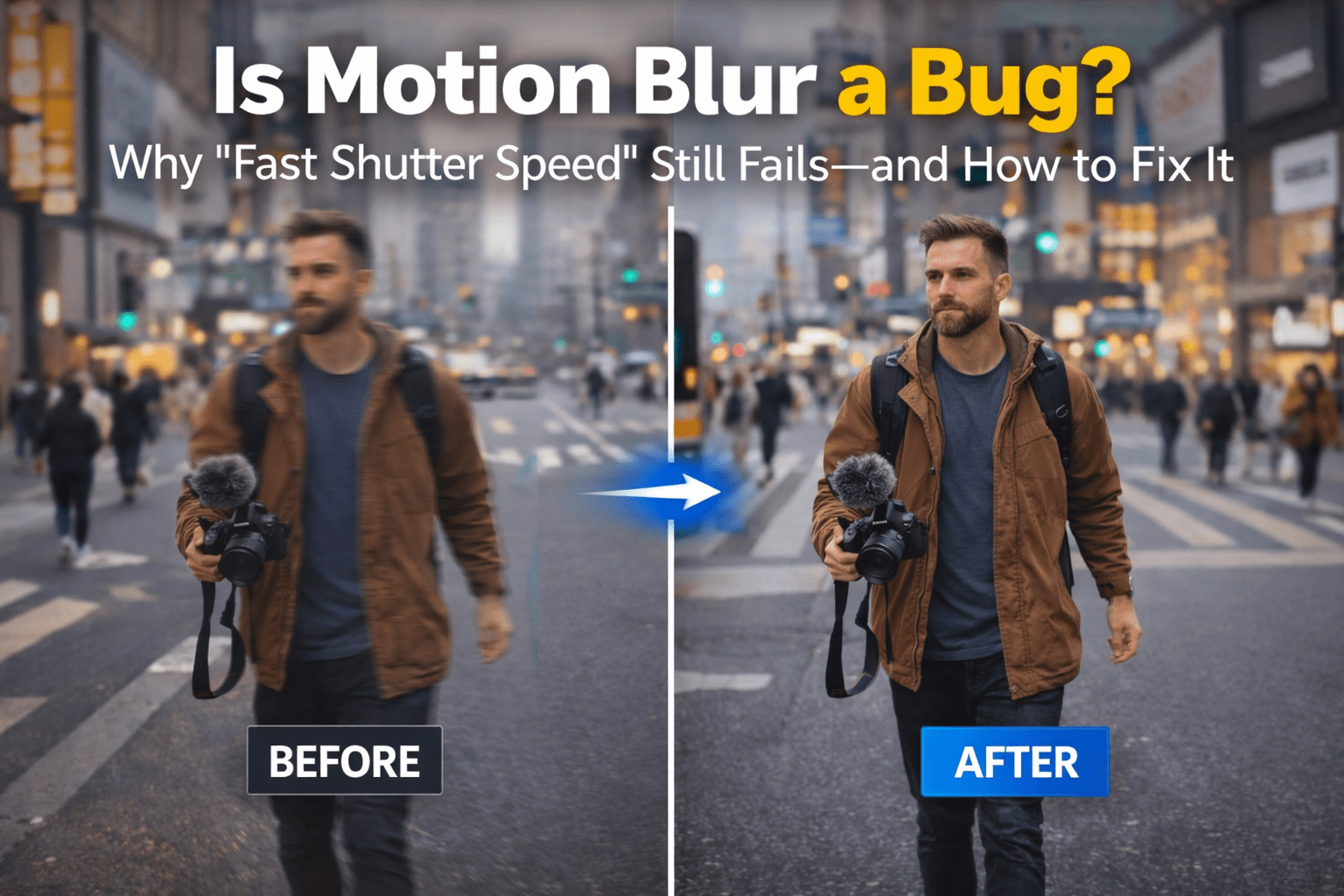 Is Motion Blur a Bug? Why “Fast Shutter Speed” Still Fails and How to Fix It