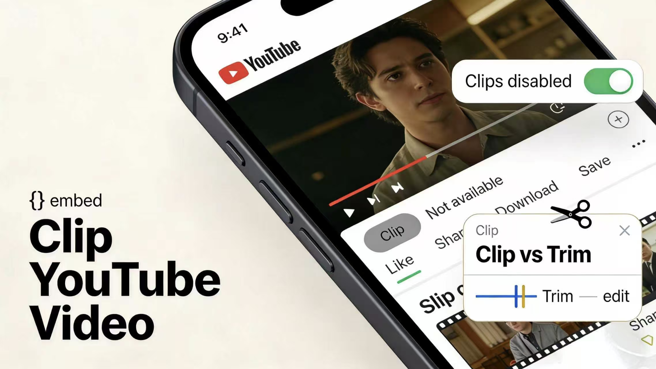 clip youtube video