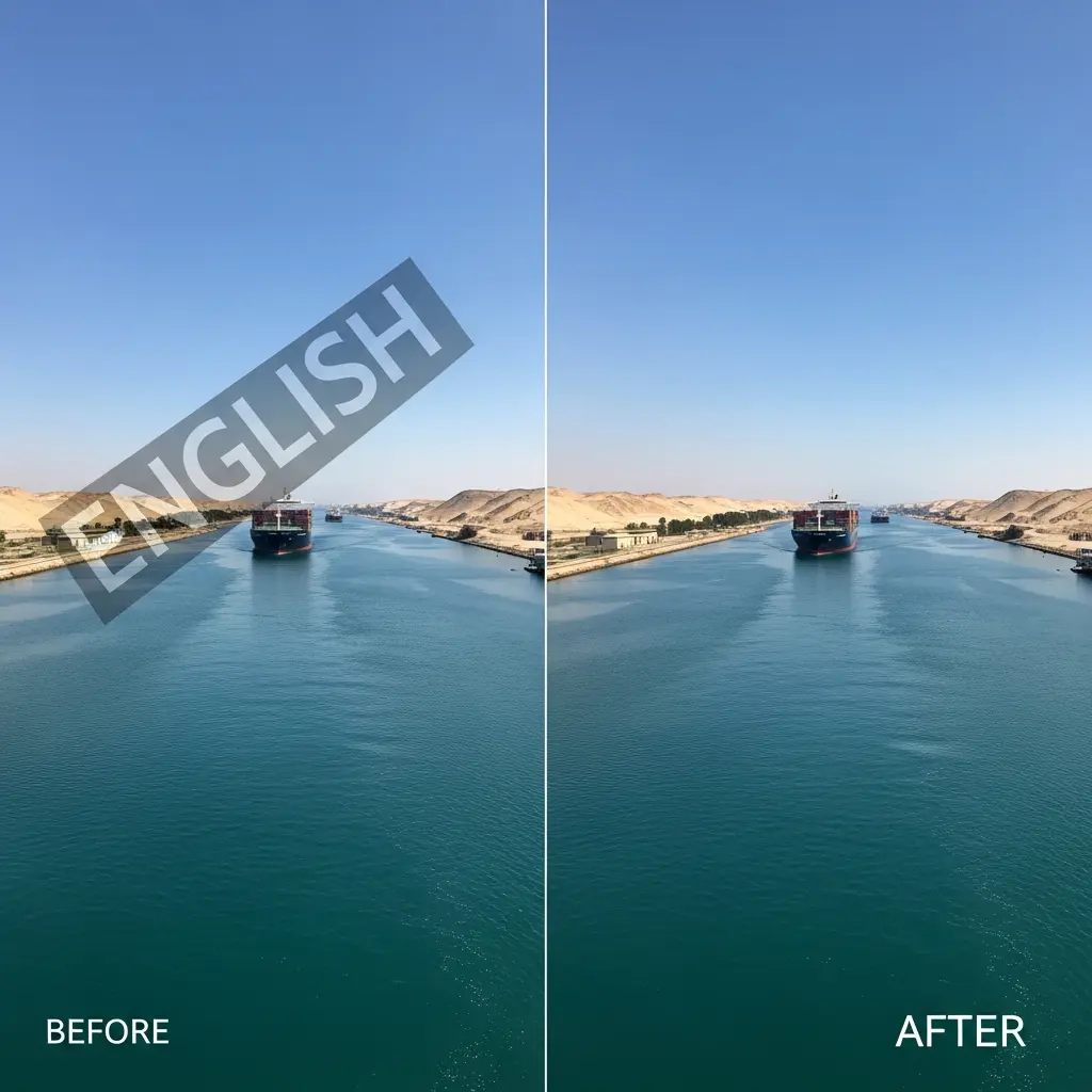 remove text from image