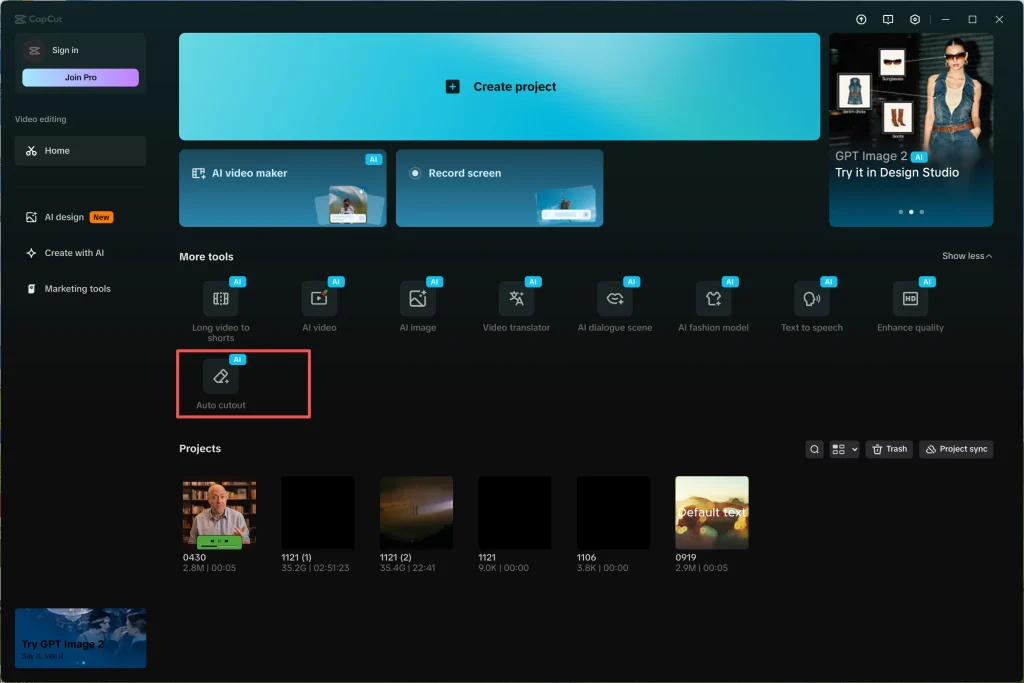 autocut on pc