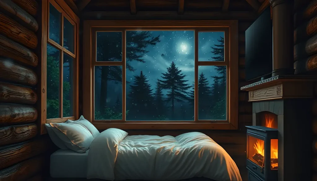 White noise sleep aiding video background